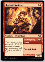 Blazing Firesinger 109 Secrets of Strixhaven