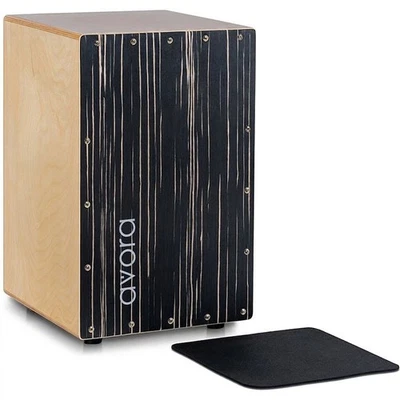 Instrument à percussion cajon, 48 x 30 cm, naturel/noir - B - Photo 1/4