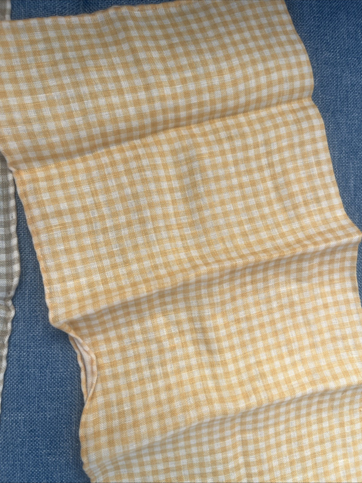 AUTHENTIC ROBERT TALBOTT Linen POCKET SQUARES HAN… - image 3