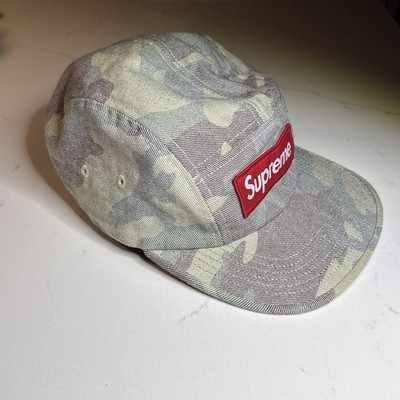 Supreme Washed Camo Camp Hat SS19 Twill Chino Snapback | eBay