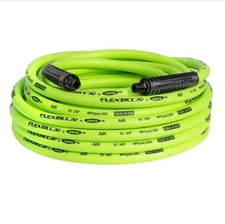Flexzilla HFZ3850YW2 Air Hose 3/8In X 50Ft 1/4In MNPT Fittings