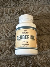 Berberine Double Wood Supplements  500 mg 60 Capsules  NEW SEALED