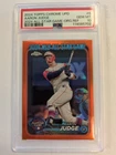 2024 Topps Chrome Update Aaron Judge All Star Game Orange Refractor #6 PSA 10