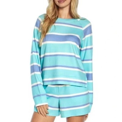 Wildfox Women's Relaxed Fit SuperSoft Sweatshirt & Short Lounge Set