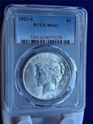 1923-S $1 Silver Peace Dollar PCGS MS62              #MF-3720