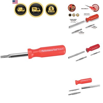 W975 6-in-1 Quick Change Screwdriver With Hex Torque Handle, Chrome Vanadium ...