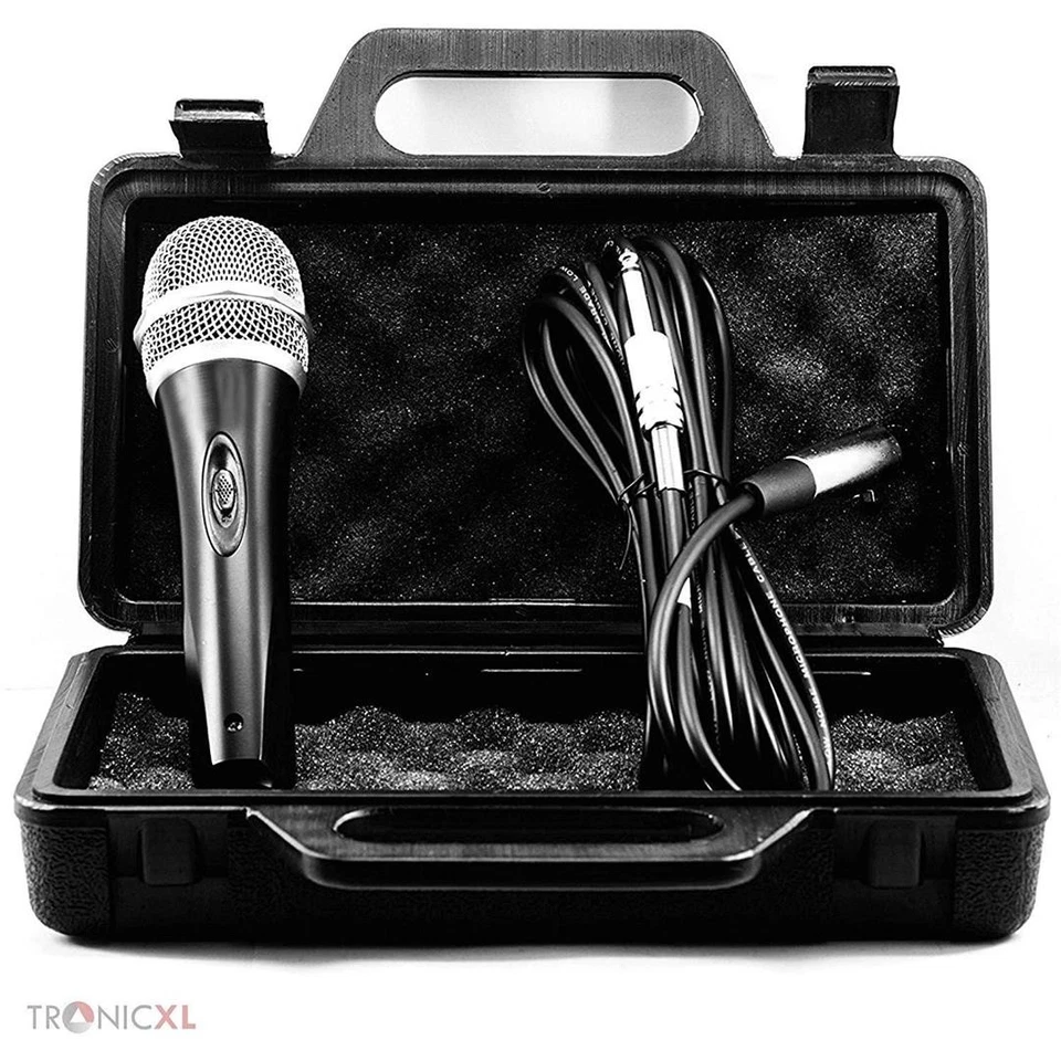 Dynamisches Profi Metall Mikrofon Microfon + Koffer Case + 5m 6,35mm Kabel - Bild 4 von 4