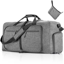 Travel Duffle Bag for Men, 65L 85L 115L Foldable Travel Duffel Bag with Shoes...