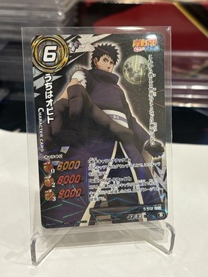 Bandai Naruto Obito Uchiha Rare Foil Miracle Battle Carddass