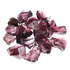 Fire Glass for Fire Pit, 2-3cm High Luster Natural Glass Rocks, Purple