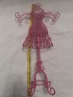Pink Metal Jewelry Holder - Shaped Like A Dress - Mannequin — photo 7