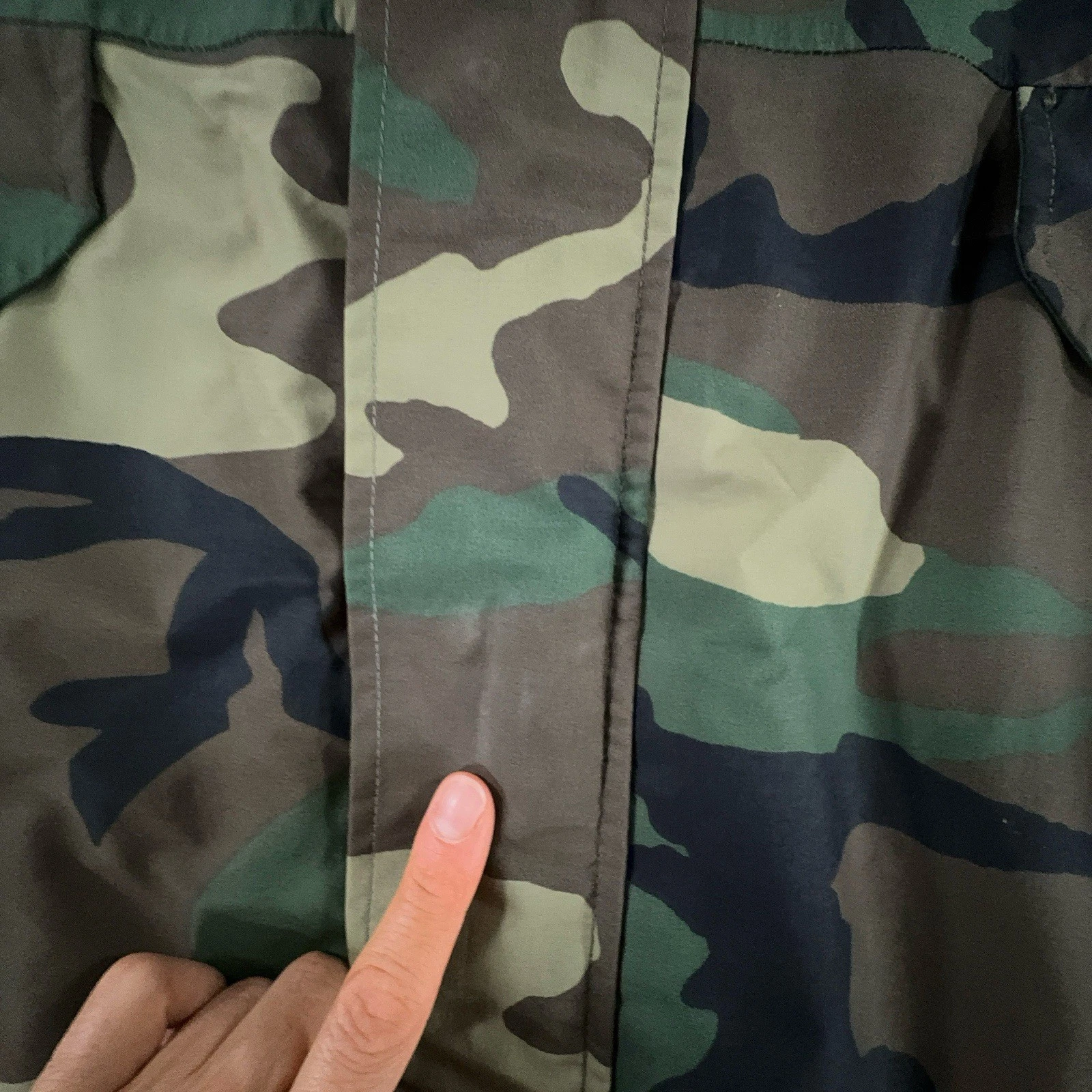 US Military ECWCS Gen 1 Woodland Camo Cold Weather Parka Jacket Pants Set Large - product detail image 2