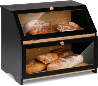 Leader Accessories Bambus Brotkasten 2 Etagen Brotbehlter lebensmittelecht  | eBay.de