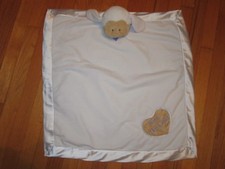 GANZ "BLESS THIS CHILD" Heart White Lamb/Sheep Security Blanket/Lovey
