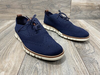 Cole Haan ZERØGRAND Wingtip Oxford in Marine Blue Stitchlite  display picture 2