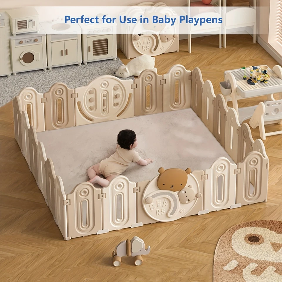 50x50inch Baby Playpen Non Slip Crawling Mat for Toddlers Thick 1.2'' Area Rug - Image 4 of 4