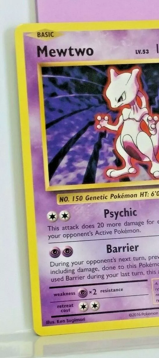 Pokemon MewTwo 51/108 Rare Pokemon XY Evolutions 2016 Card TCG XY –