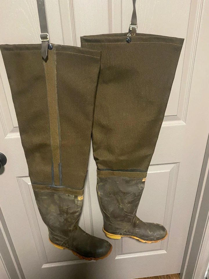 Vintage Cabela’s Canvas Hip Waders Mens Size 9 Made in USA - Image 4 of 4