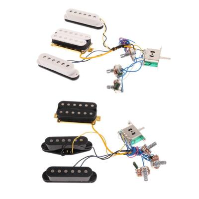 Homedecorlover Gitarre Kabelbaum Kit 6 Saiten Single Coil Tonabnehmer Humbucker