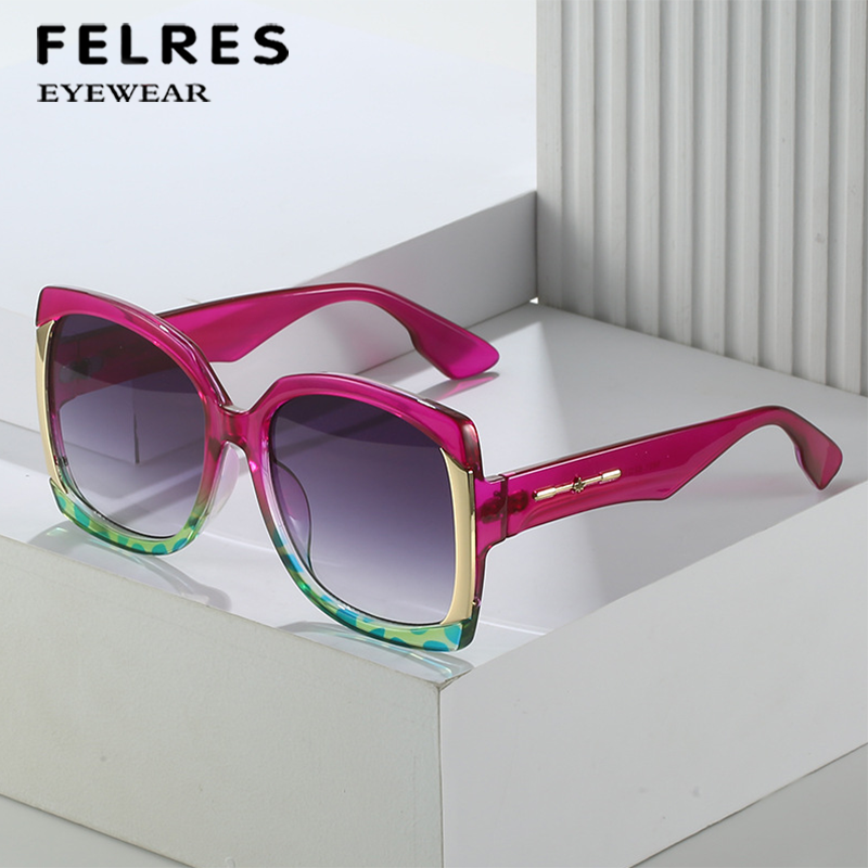 Men Women Square Outdoor Driving Sunglasses Large Frame  display picture 2