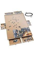 Nerosun 1500 Piece Puzzle Board w/ Drawers 27” x 35” (Damaged)