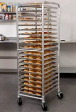 20 Pan End Load Bun Commercial Dough Baking Full Sheet Pizza Bakers Speed Rack