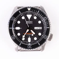 SKX007/SRPD Flat Bezel Insert - Black/Silver - CT617