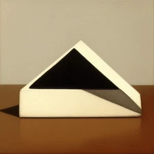 Medium Abstract Painting 2x2 ft. Post-Modernism Geometric Demrin OOAK NEW