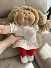 Original Vintage Cabbage Patch Kids Doll 1978 1982 Blonde Hair Green Eyes Dimple