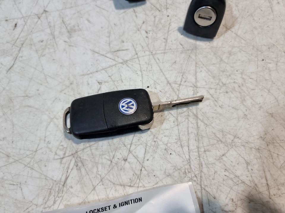 Juego de interruptor de encendido y llave y cierre de arranque 2007 9N3 6Q0962103A Volkswagen Polo Foto 4 de 4