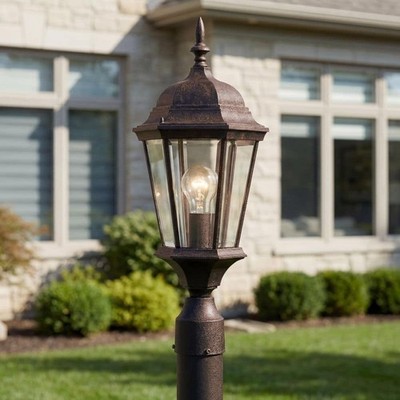 Kichler Madison Outdoor Post Light Tannery Bronze 1-Light Waterproof Fixture