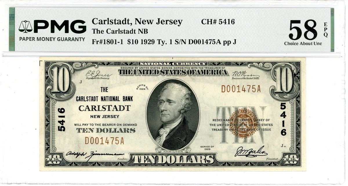 EPQ/PPQ US National Banknotes for sale | eBay