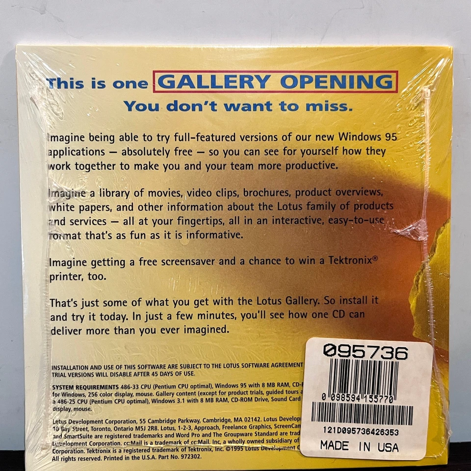 Lotus - Gallery 96 - Compact Disc CD - New Sealed - Image 2 of 2