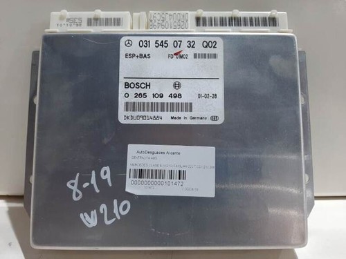 0265109498 abs steuergerät MERCEDES CLASE E W210 FAMILIAR 220 T alitp101472