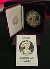 1986 S Mint American Silver Eagle 1oz Bullion Coin Purple OGP & COA