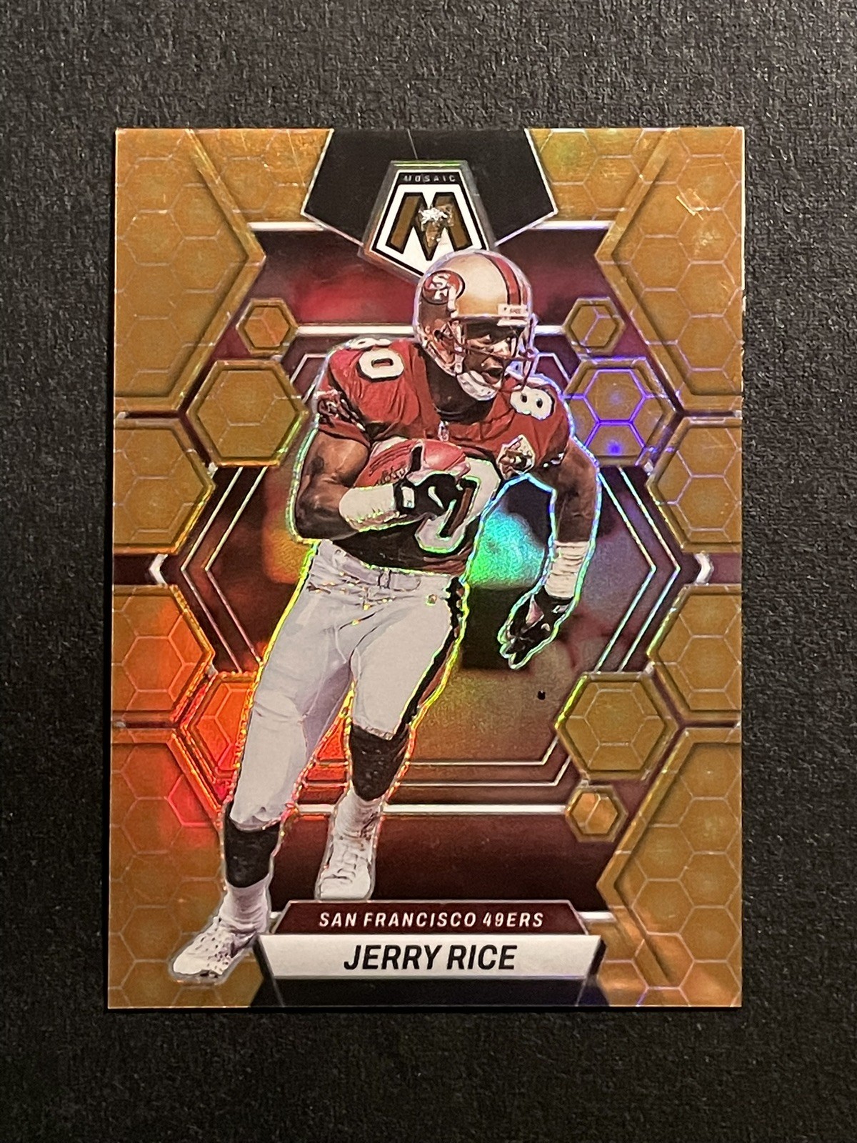 2023 Panini Mosaic Jerry Rice #219 Honeycomb Prizm San Francisco 49ers Case Hit