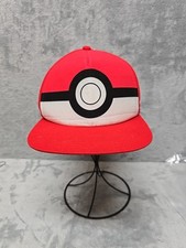 Pokemon Hat Cap Snapback Red One Size Youth Kids Boys Adjustable