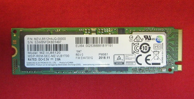 SAMSUNG PM981 M.2 2280 NVMe PCIe 3.0 x4 512GB SOLID STATE DRIVE MZVLB512HAJQ