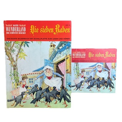 Bastei Wunderland der schönsten Märchen + LP Die Sieben Raben Nr. 14 Kinderbuch