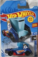 2019 Hot Wheels Race Team: Haul-O-Gram  # 232 - Blue 2/10 *NEW*