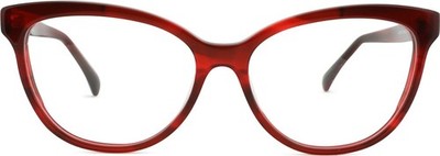Max Mara MM5093 068 Red Cat Eye Plastic Eyeglasses Frame 54-15-140