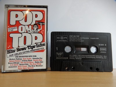 POP ON TOP 3/86 BRUCE & BONGO MODERN FOX HUBERT SIGUE CATCH KASSETTE MC 1986 SRI