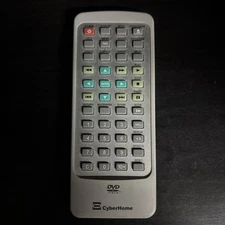 Cyberhome CH-DVD-320 DVD PLayer Remote Control, Silver - Remote Only Pre-Owened 