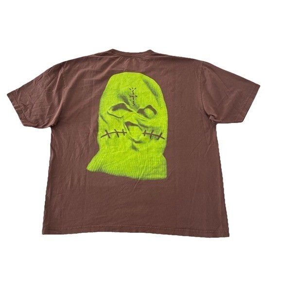 Travis Scott T Shirt XL Brown JackBoys 2 A2 Tee NEW *holes | eBay