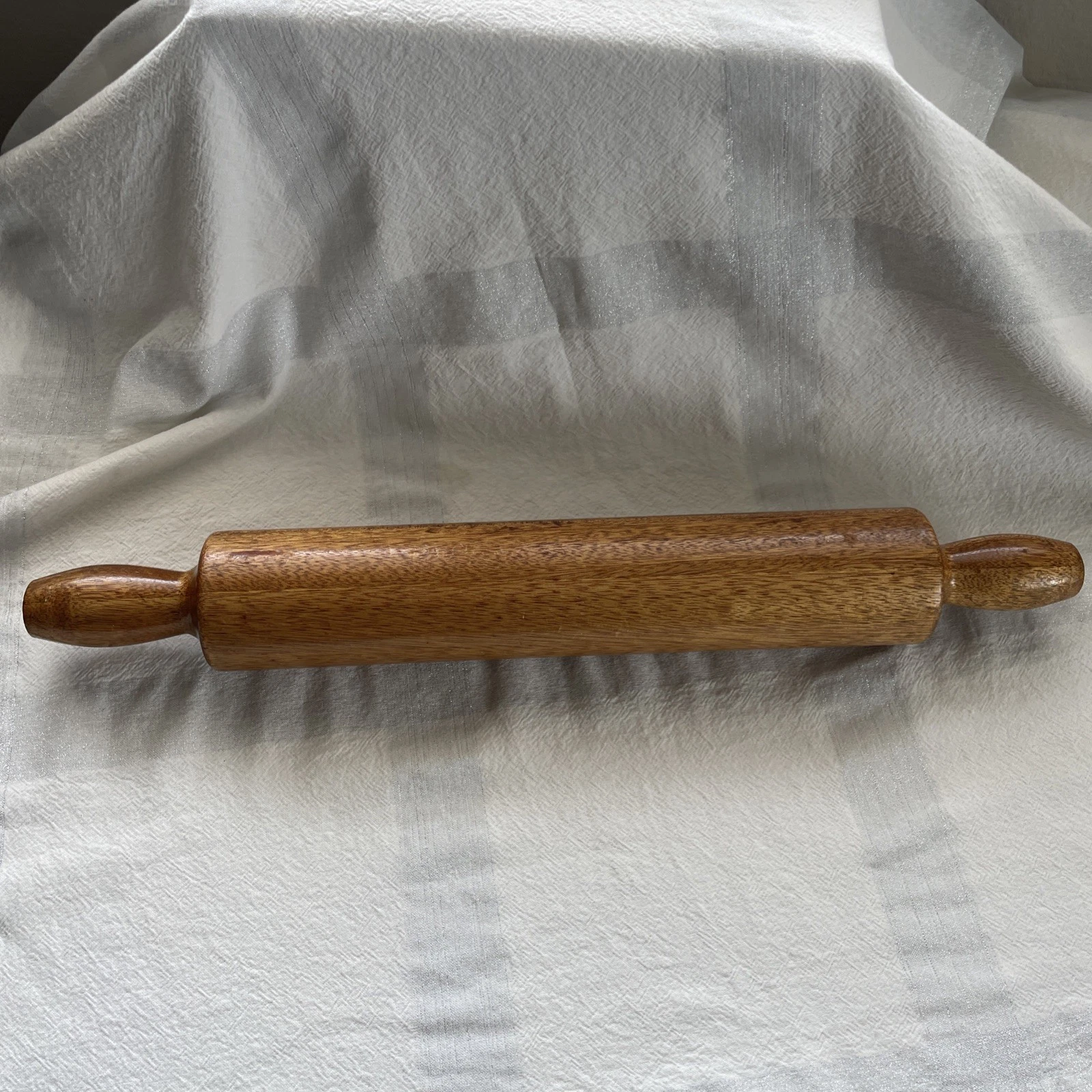 Vintage Wood Rolling Pin 22.75” One Piece Hardwood Farmhouse Kitchen Decor Baker