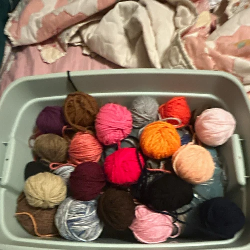 Multicolor Assorted Yarn Balls Mixed Lot for Crafts Crochet Ball Shape - product listing photo