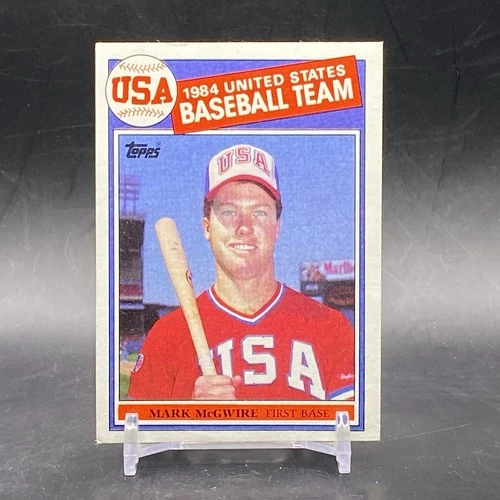 1985 Topps #401 Mark Mcgwire Rookie USA Team Oakland Athletics Vintage Baseball