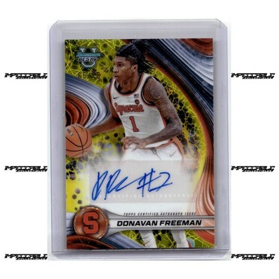 2024-25 Bowman U Best - Yellow #B24-DF Donnie Freeman Rookie Auto /75