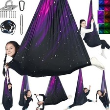 Sensory Swing for Kids Holds up to 300lbs Indoor  Outdoor Therapy Space Purple