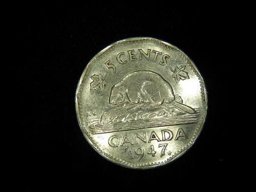 1947 Canada 5 Cents — photo from the most recent tracked eBay sale